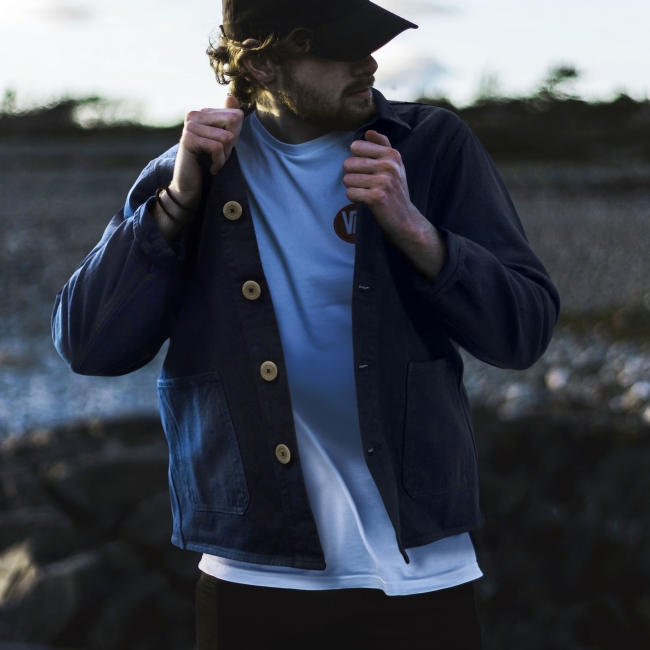 Vue 5 de Veste worker coton 355g MARIUS