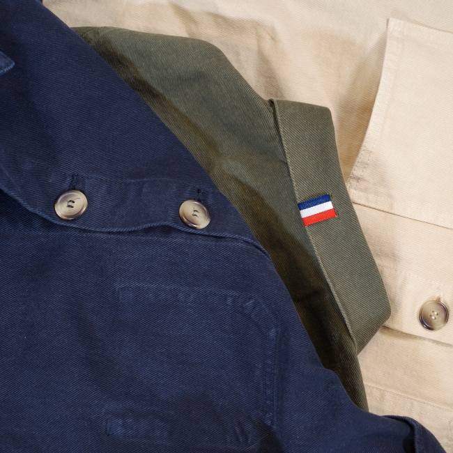 Vue 3 de Veste worker coton 355g MARIUS