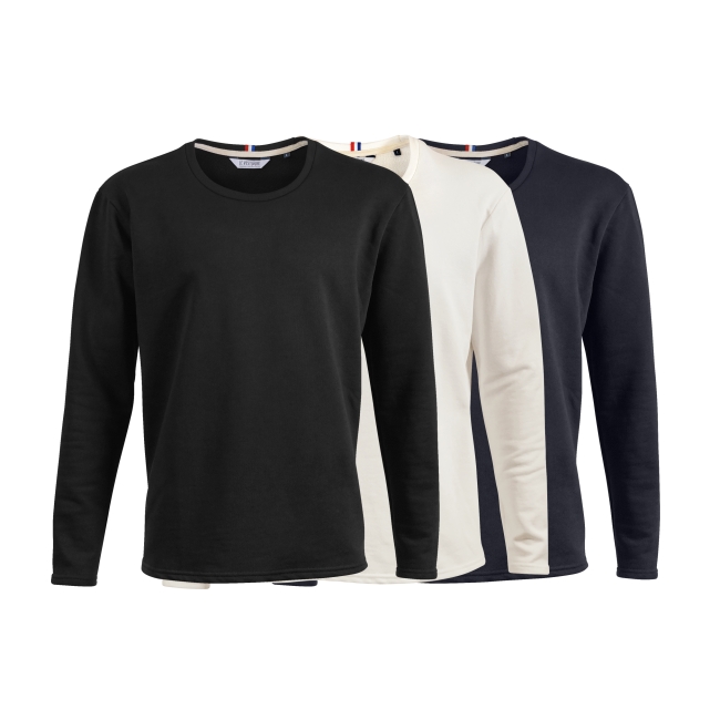 Vue 2 de Sweat-shirt coton bio 310g THEO