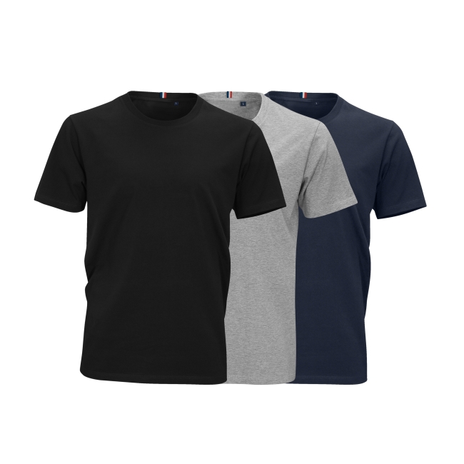 Vue 2 de Tee-Shirt homme coton bio 170g LUCIEN