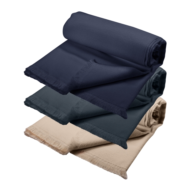 Vue 2 de Plaid coton biologique 230g AXEL