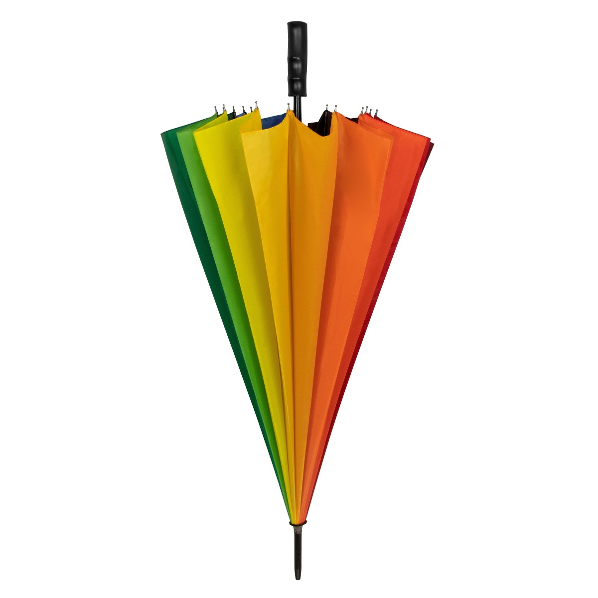 Vue 2 de FALCONETTI - couleurs de larc-en-ciel parapluie - Manuel - Impermable au vent - 125 cm