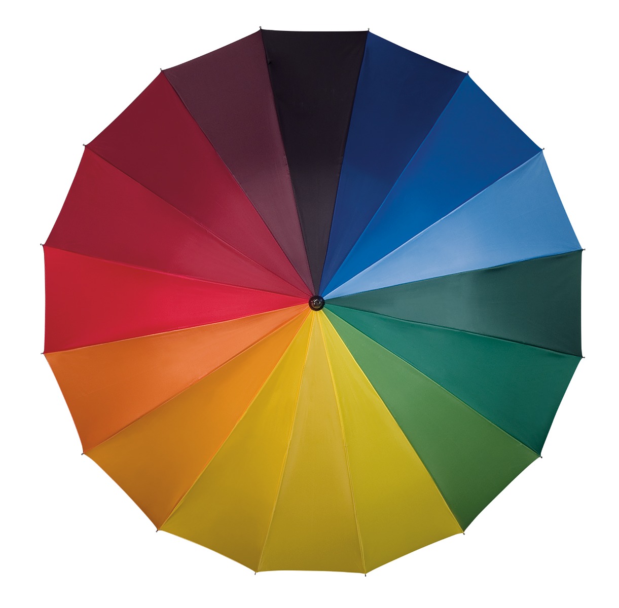 Vue 3 de FALCONETTI - couleurs de larc-en-ciel parapluie - Manuel - Impermable au vent - 125 cm