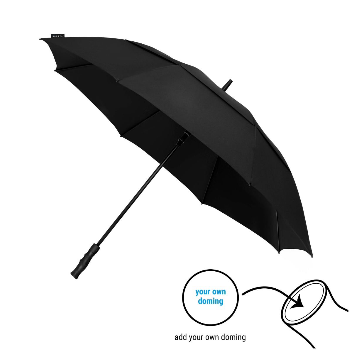 Vue 2 de FALCONE - Parapluie tempte - Automatique - Impermable au vent