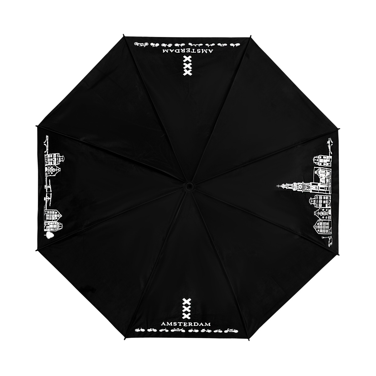 Vue 2 de FALCONETTI - Parapluie pliant - Manuel - 90 cm