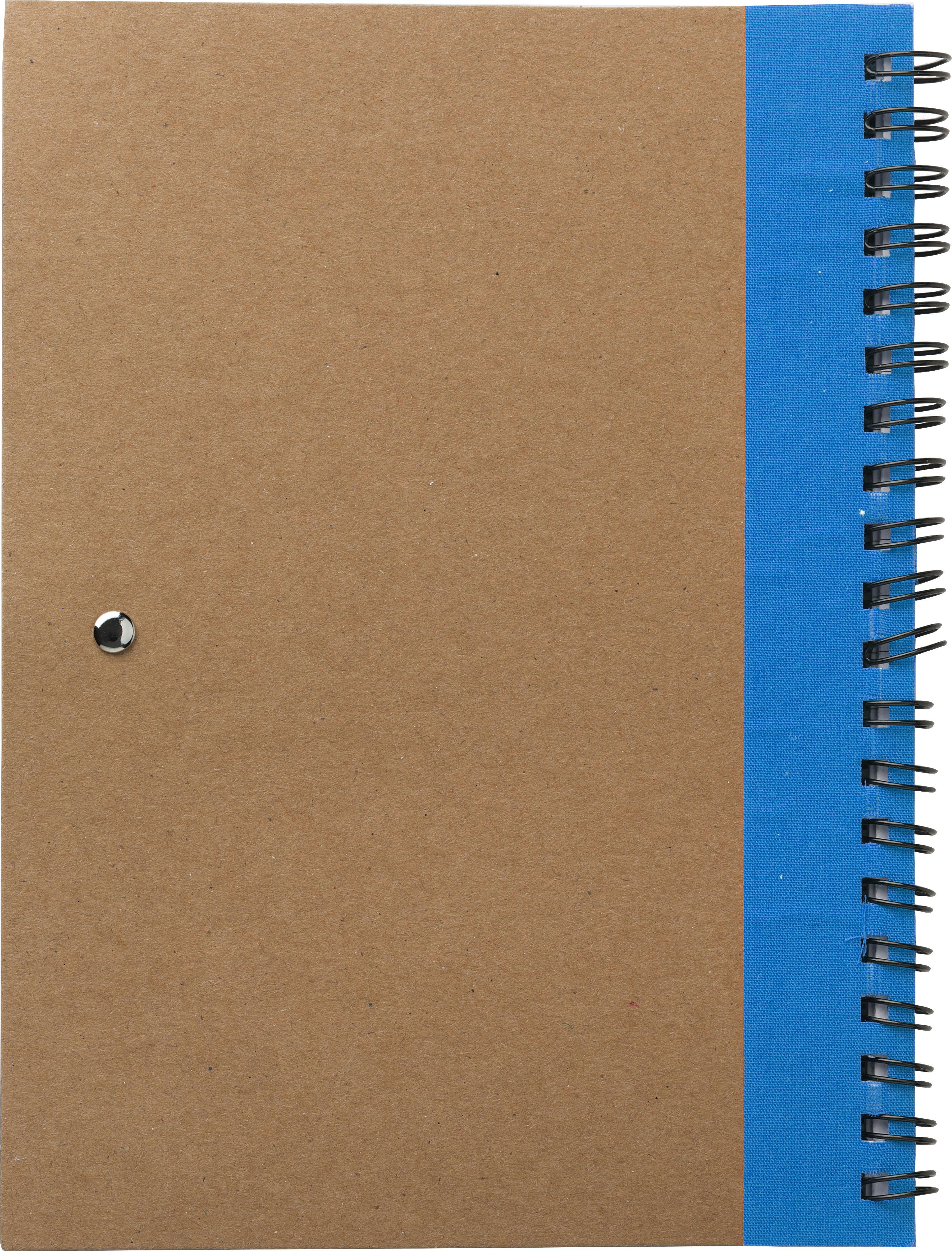 Vue 6 de Carnet Stella | Carton recyclé | Ligné | Avec stylo bille