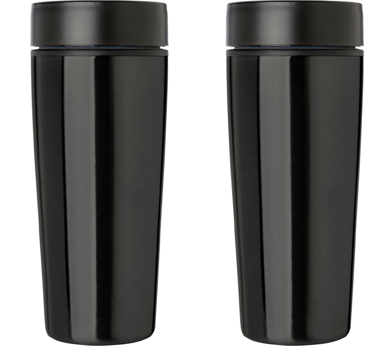 Vue 3 de Gobelet thermos Elisa | Inox | Double paroi