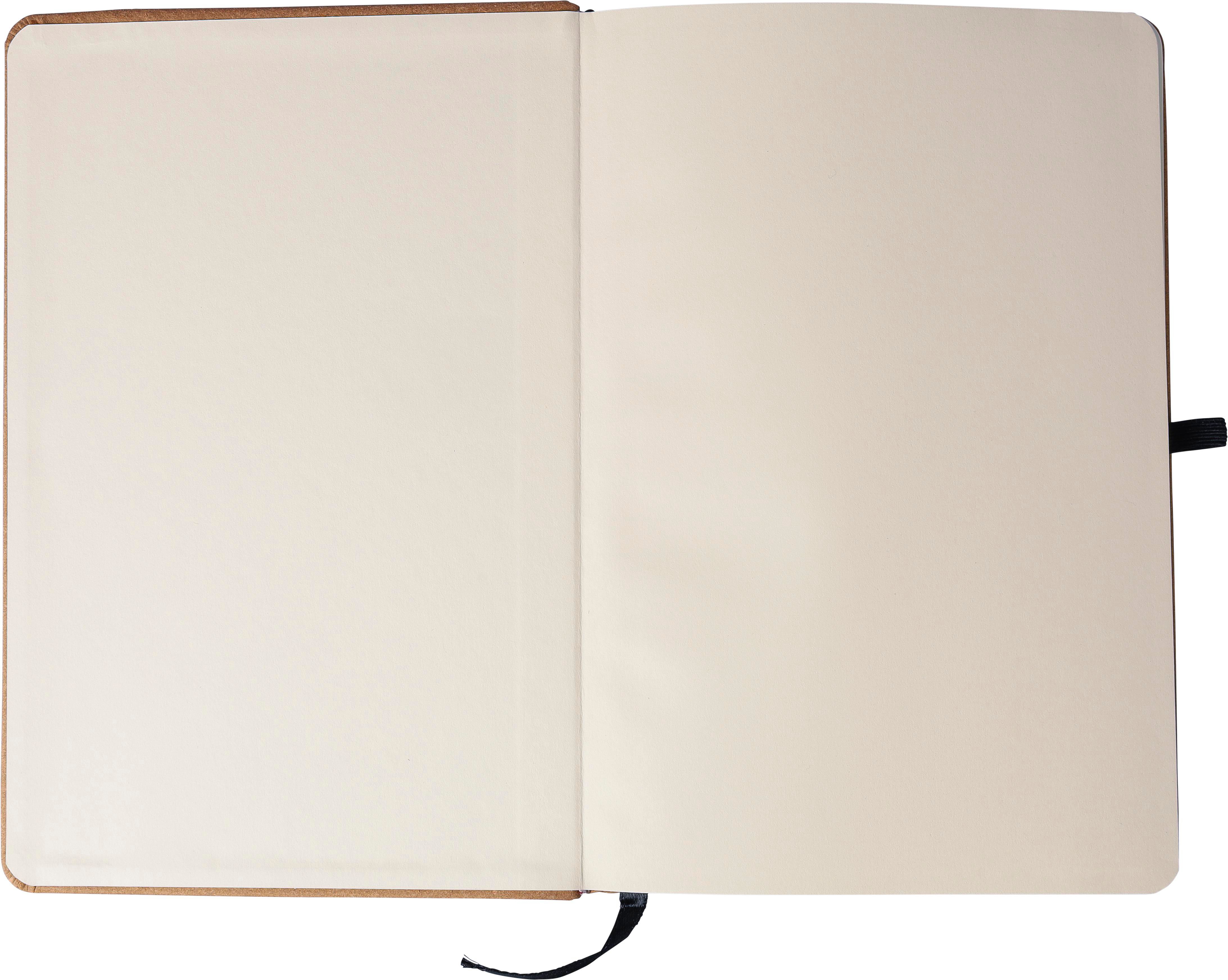 Vue 3 de Carnet de notes Gianna | Cuir recyclé | A5 | Ligné
