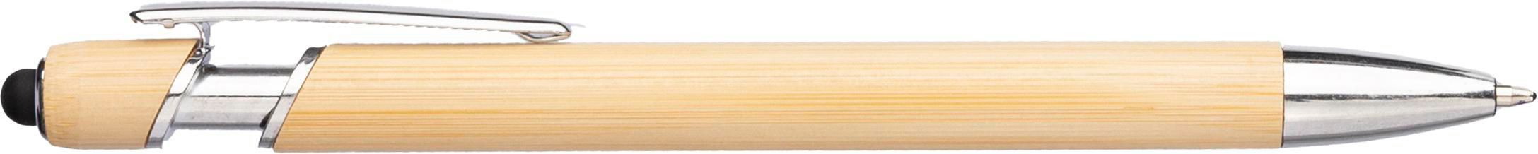 Vue 2 de Stylo bille Manuela | Bambou | Stylet