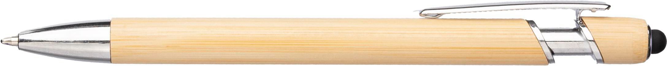 Vue 4 de Stylo bille Manuela | Bambou | Stylet