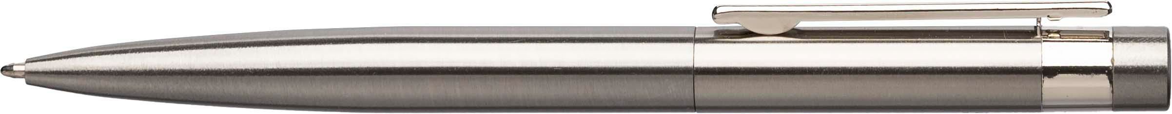 Vue 2 de Stylo bille Hannelore | Acier inoxydable recyclé | Twist