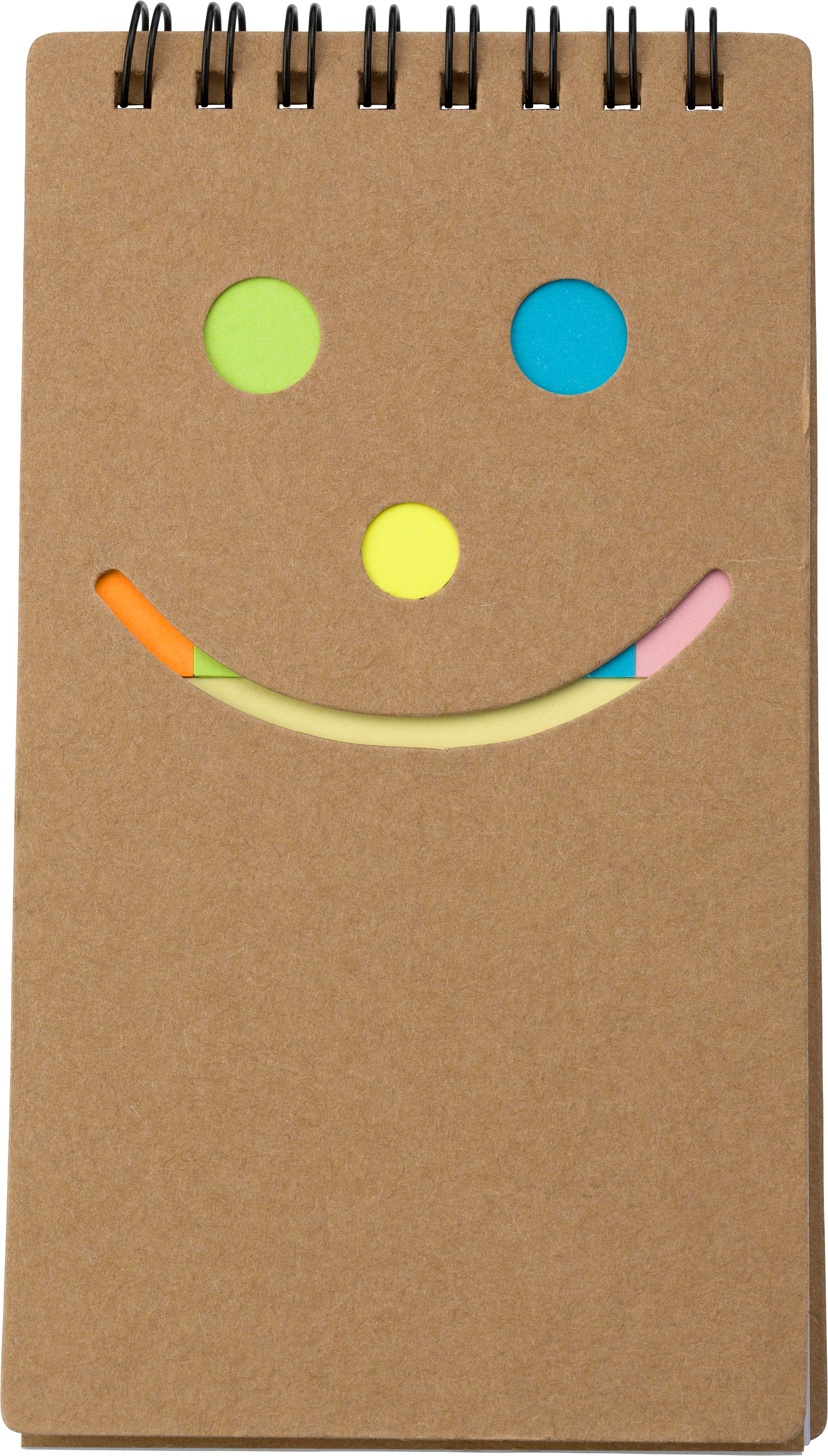 Vue 3 de Set de notes adhésives Kim | Carton recyclé