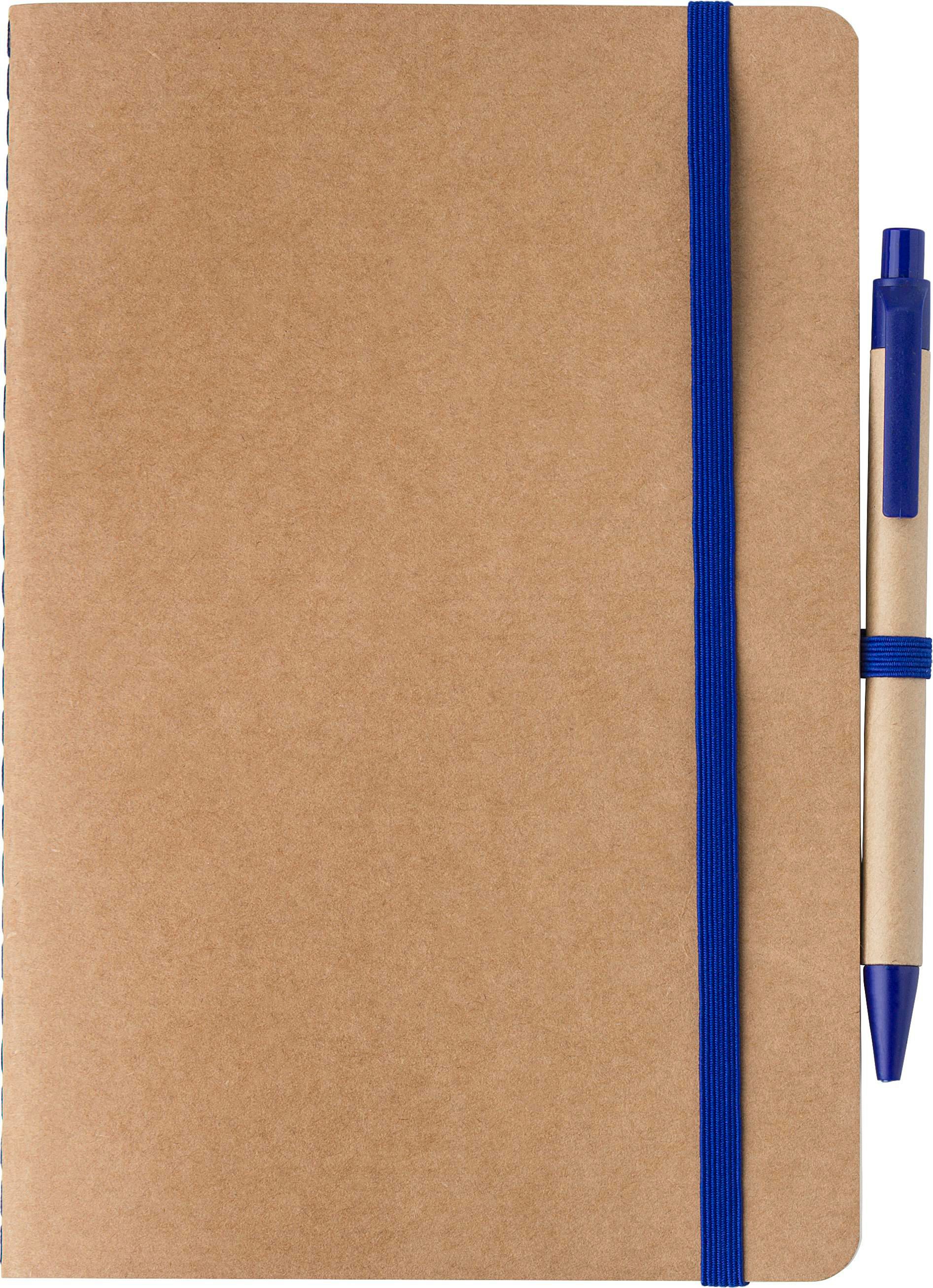 Vue 5 de Carnet Theodore | Carton recyclé | A5 | Uni | Avec stylo
