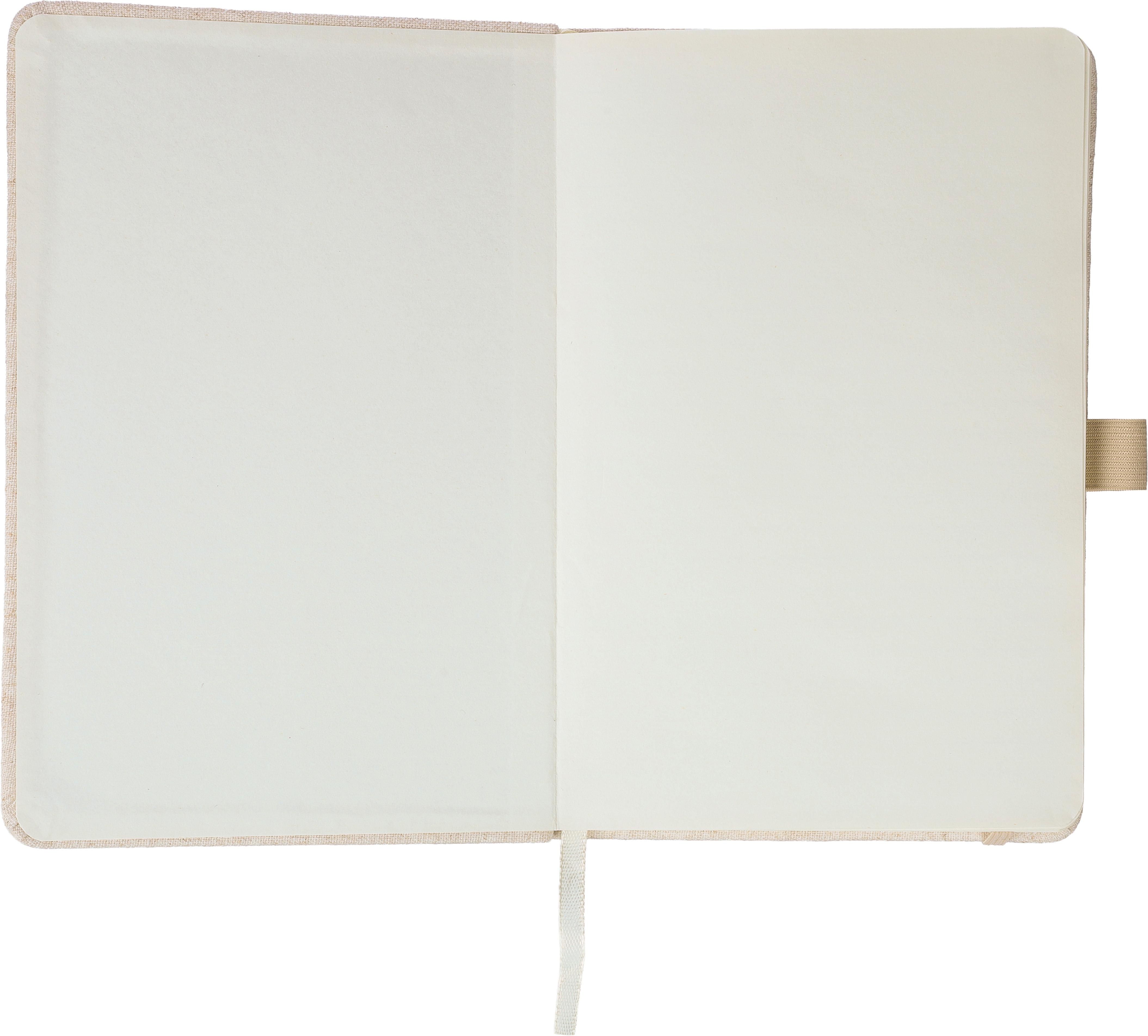 Vue 3 de Carnet Barbara | Chanvre | A5 | Ligné