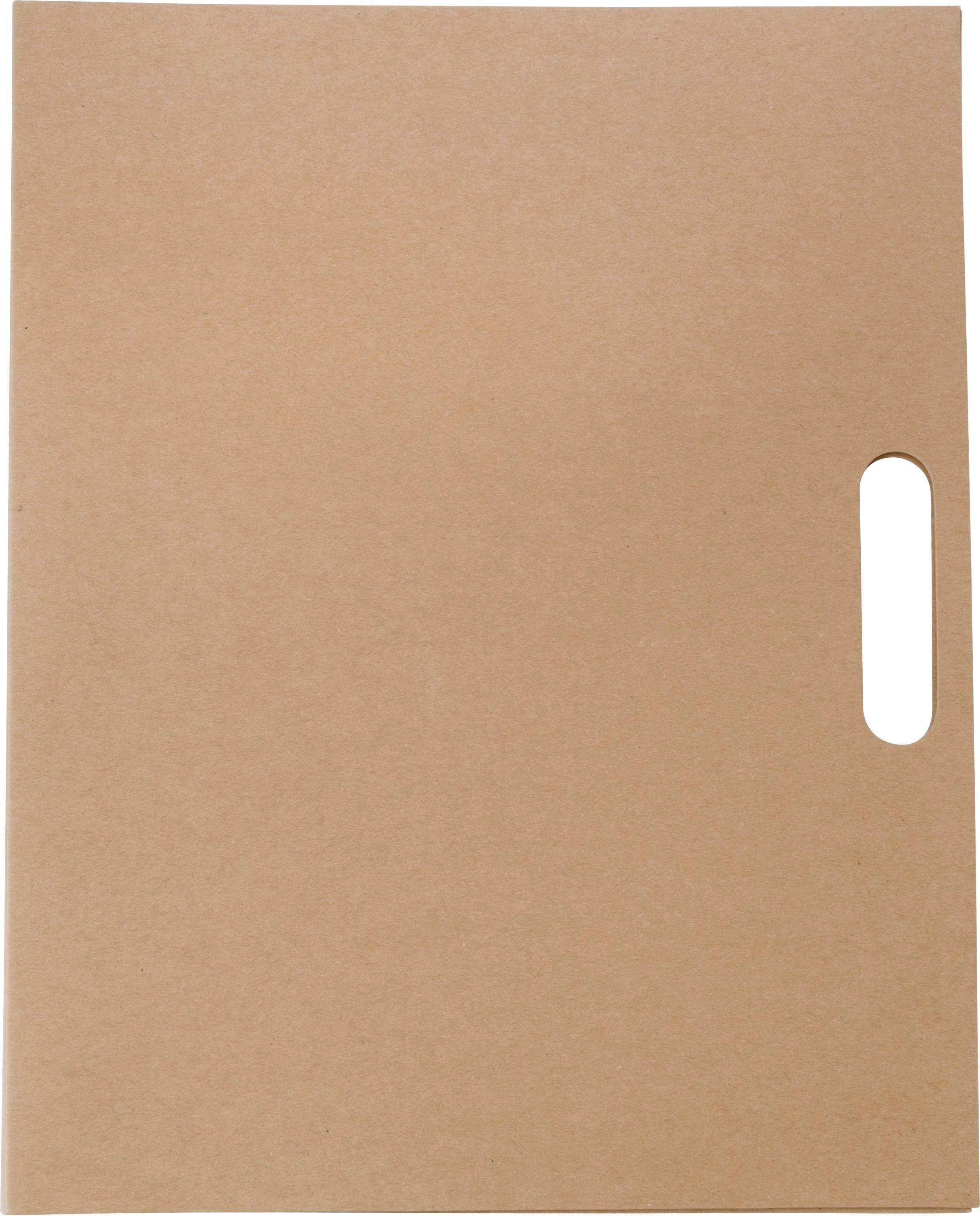 Vue 6 de Pochette de notes adhésives Charlie | Carton recyclé | A4