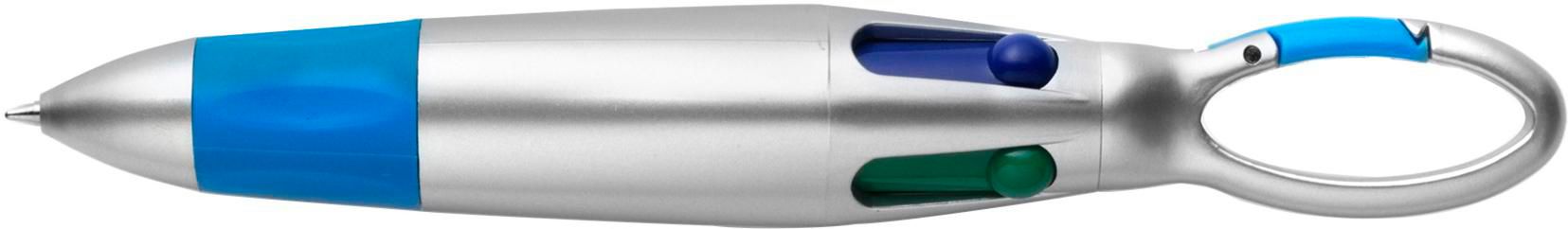 Vue 3 de Stylo bille Marvin | Plastique | 4 couleurs d'encre