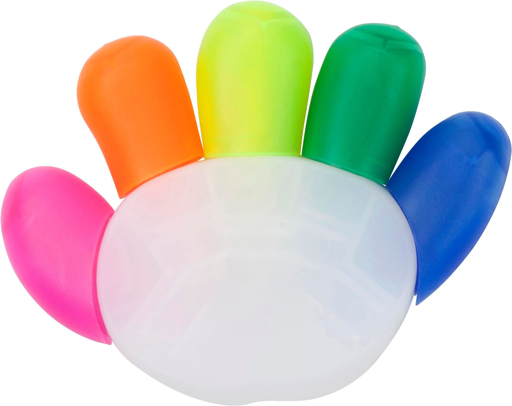 Vue 2 de Surligneur Sierra | 5 couleurs | Forme main