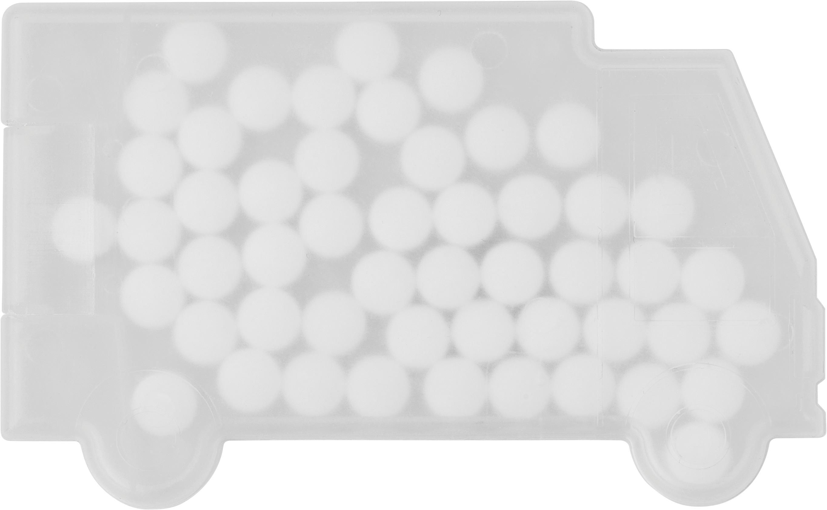 Vue 2 de Carte à menthe Richard | Forme de camion