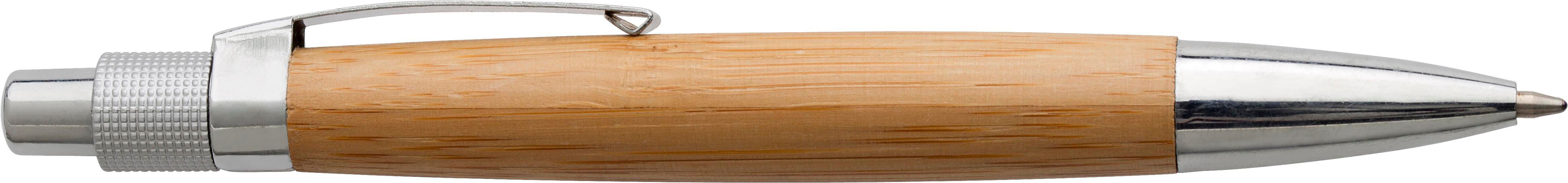 Vue 4 de Stylo bille Arabella | Bambou