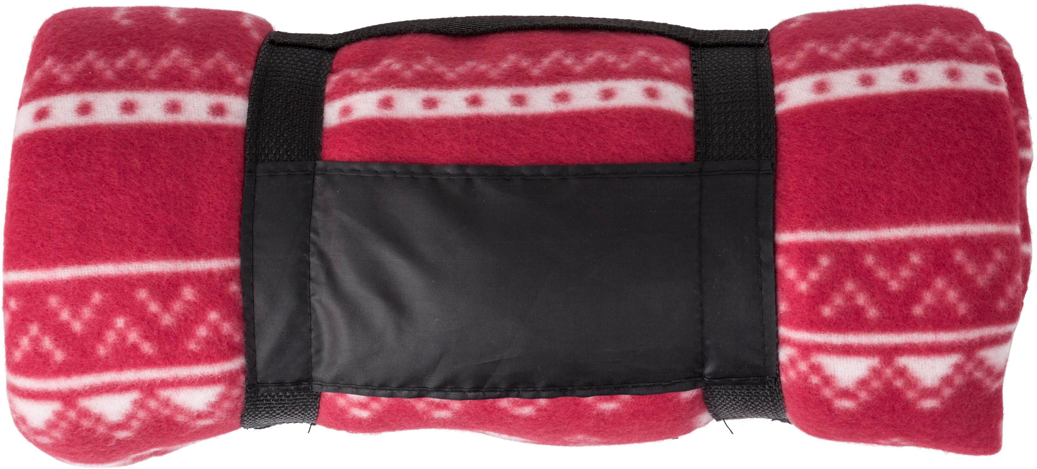 Vue 2 de Couverture polaire Jane | Motif renne