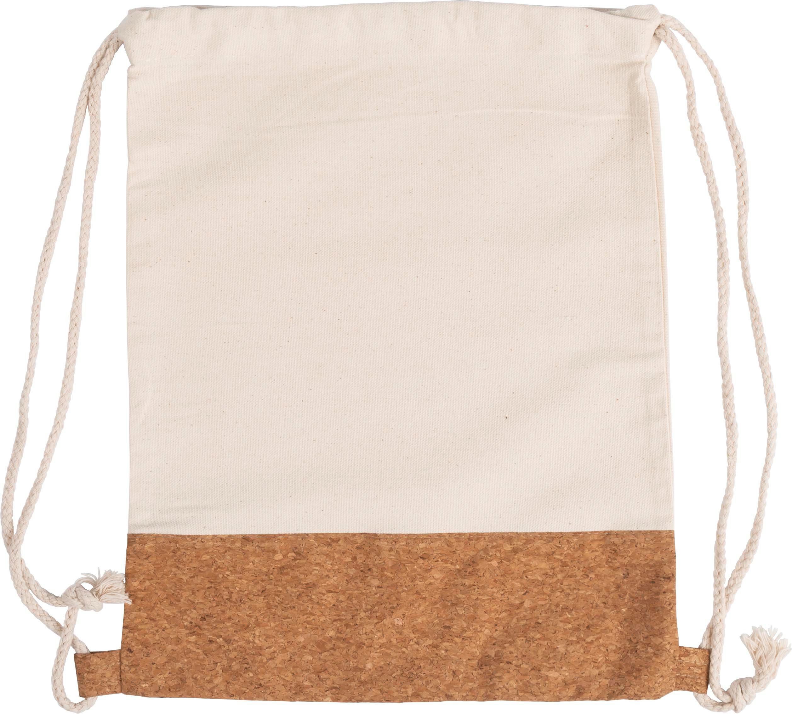 Vue 2 de Sac à dos Tianna | Coton 250 g/m² | Liège | 1,2 l
