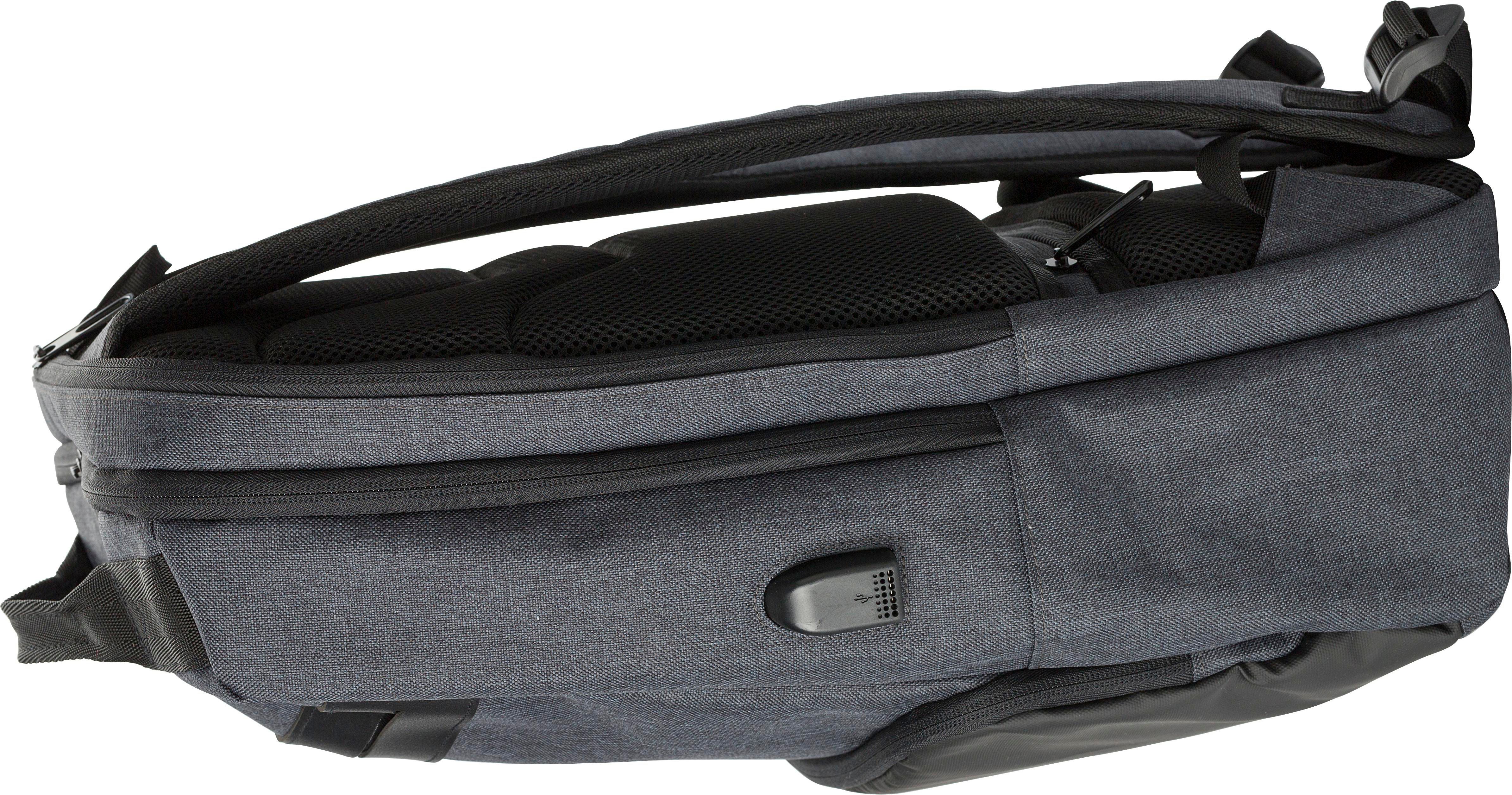 Vue 3 de Sac à dos pour ordinateur portable Romy | Plastique | Anti-vol