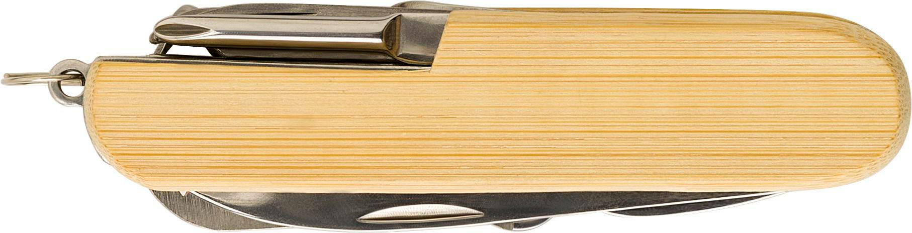 Vue 3 de Couteau de poche Phoebe | Bambou | 9 pièces