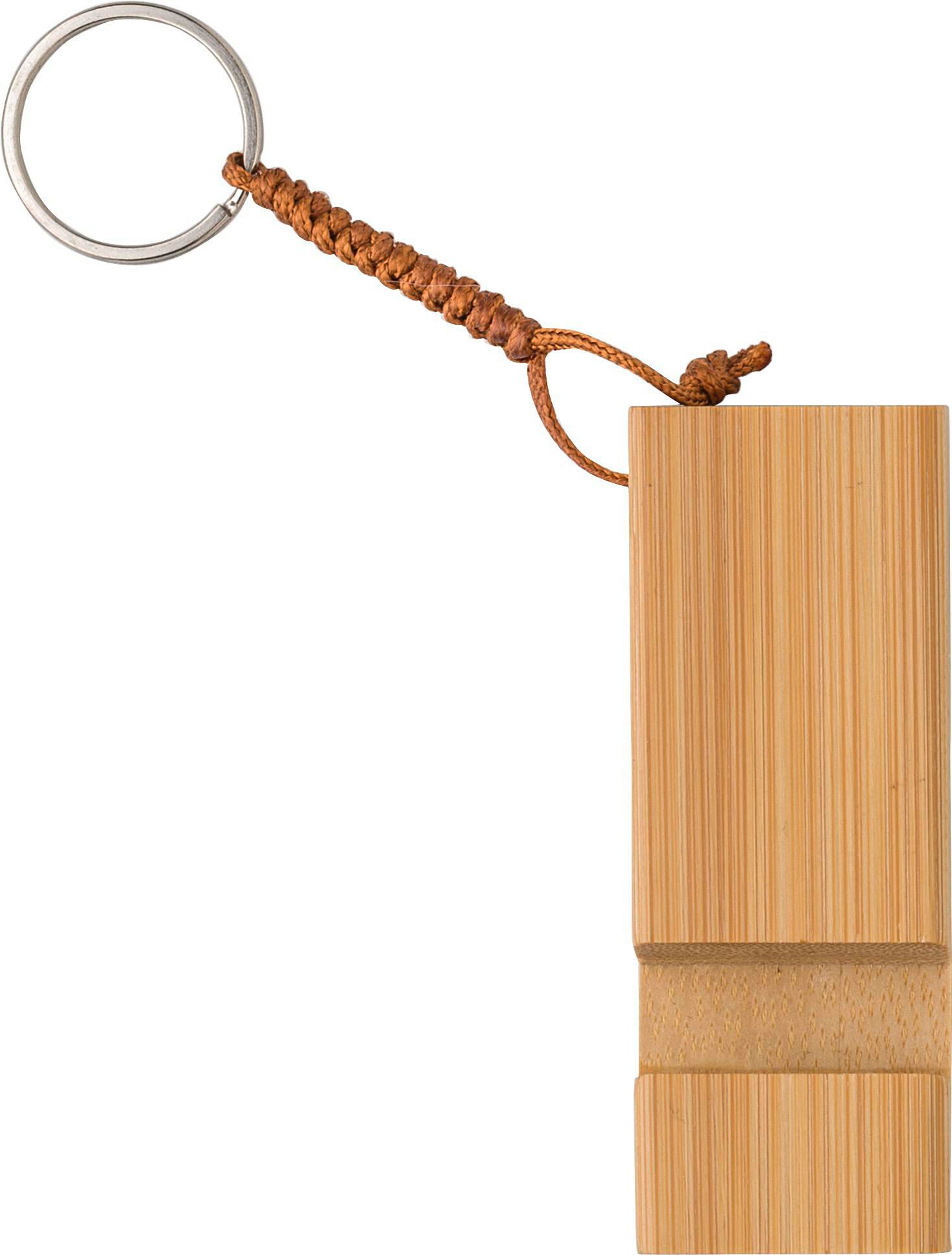 Vue 2 de Porte-clés support de téléphone Kian | Bambou