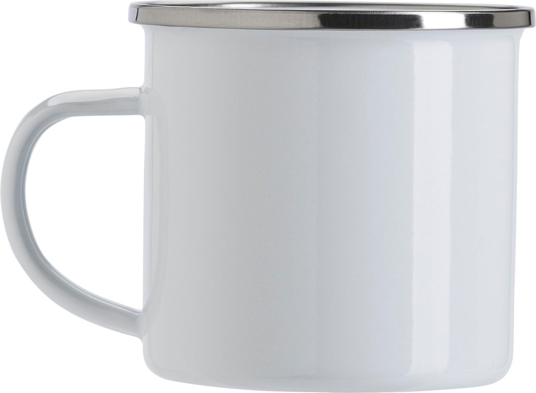 Vue 2 de Chope en émail Jamaal | 350 ml