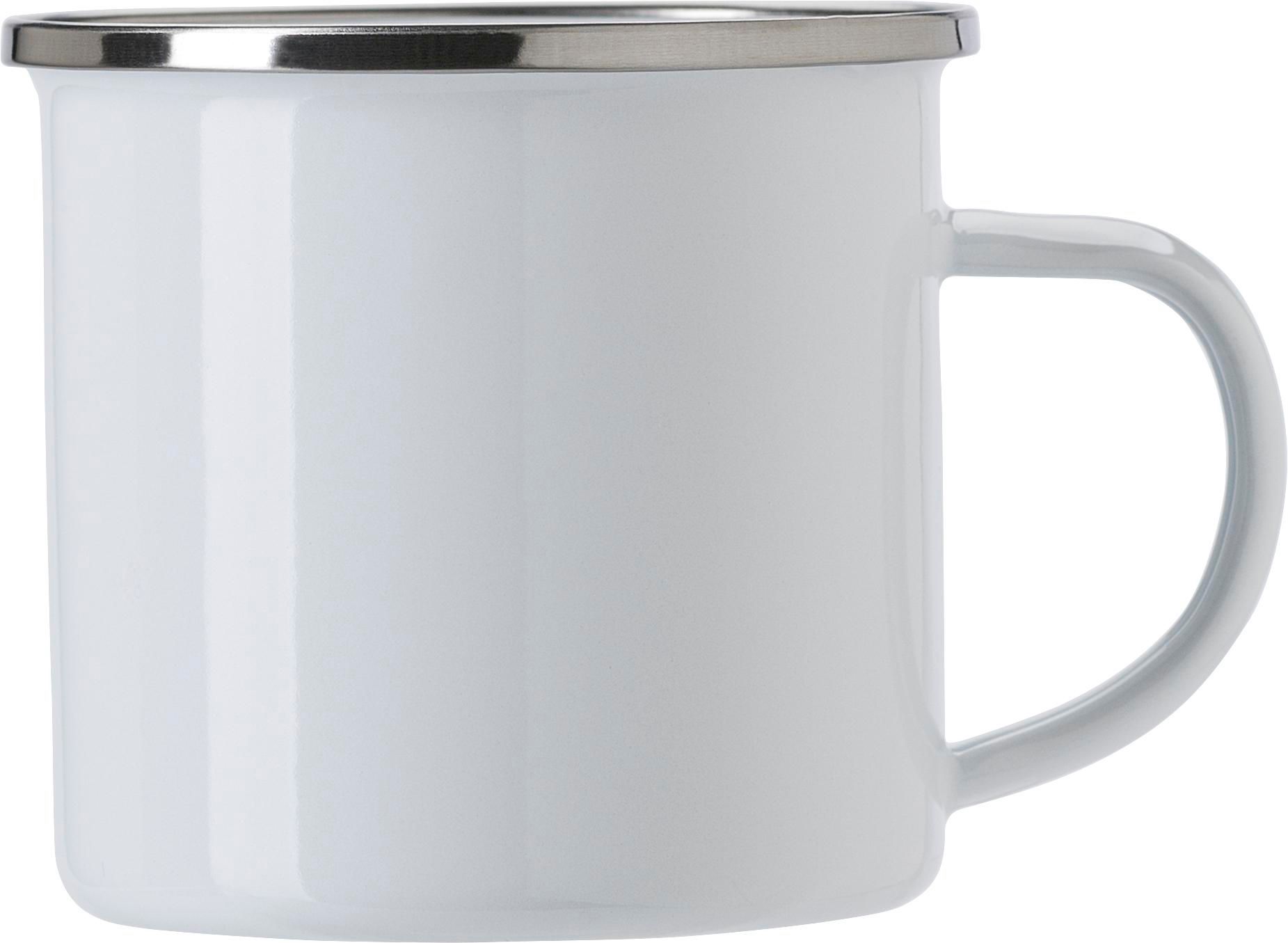 Vue 3 de Chope en émail Jamaal | 350 ml