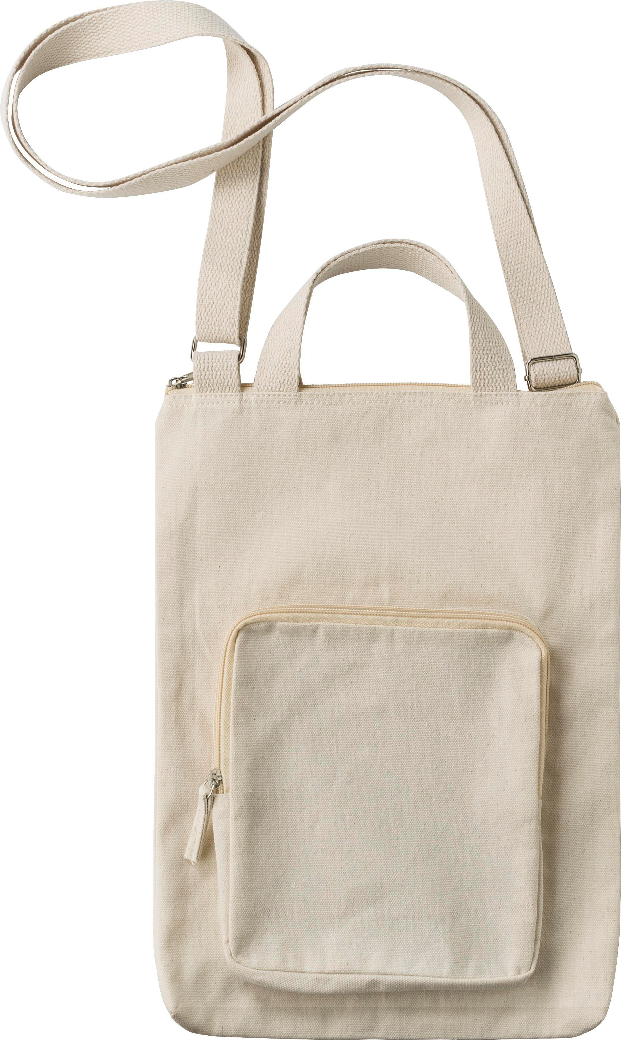 Vue 2 de Sacoche pour ordinateur portable Iker | Coton | 15" | 1,7 l