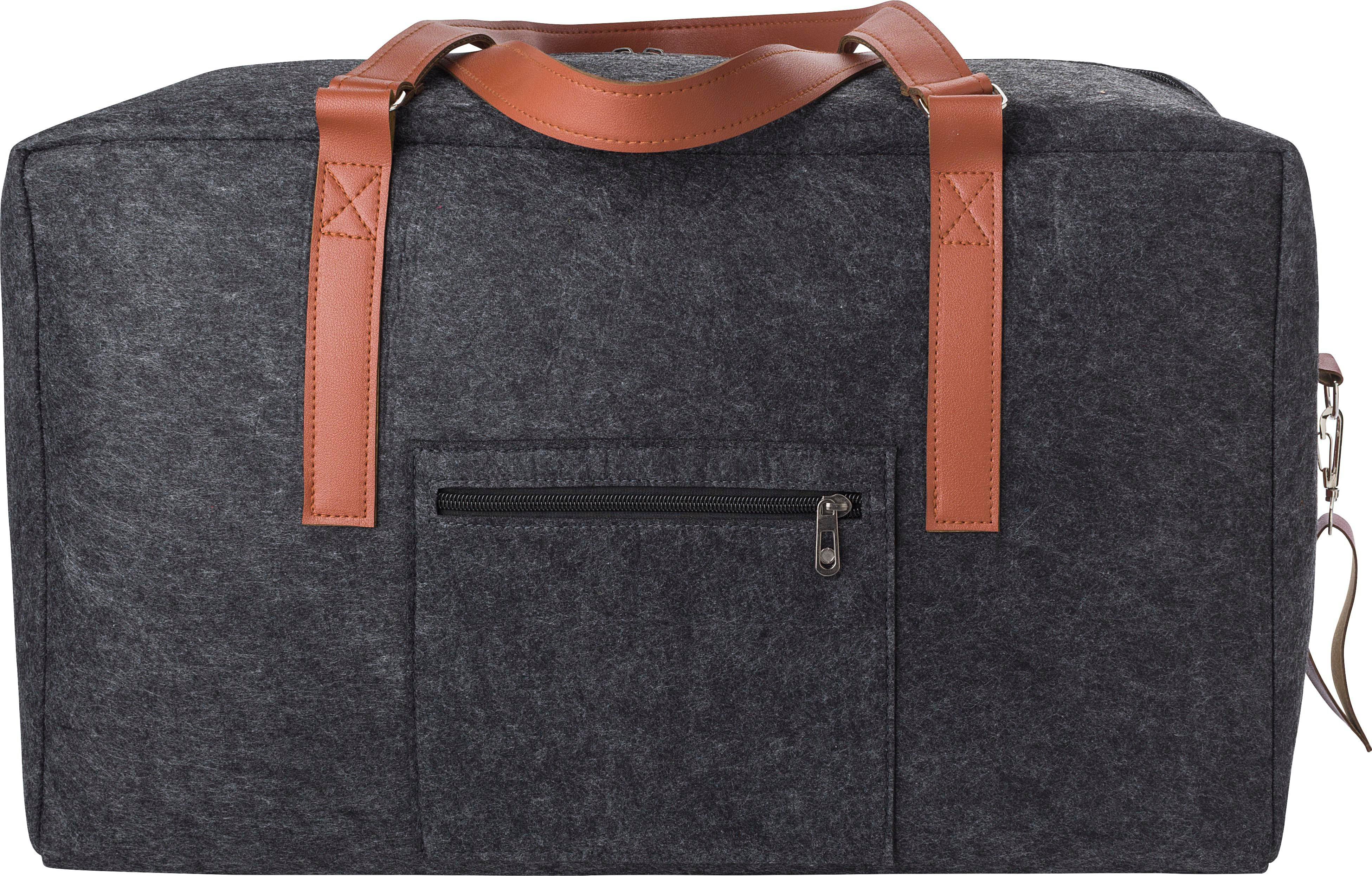 Vue 3 de Sac de voyage Natalie | Recyclé | Feutre | 28 l