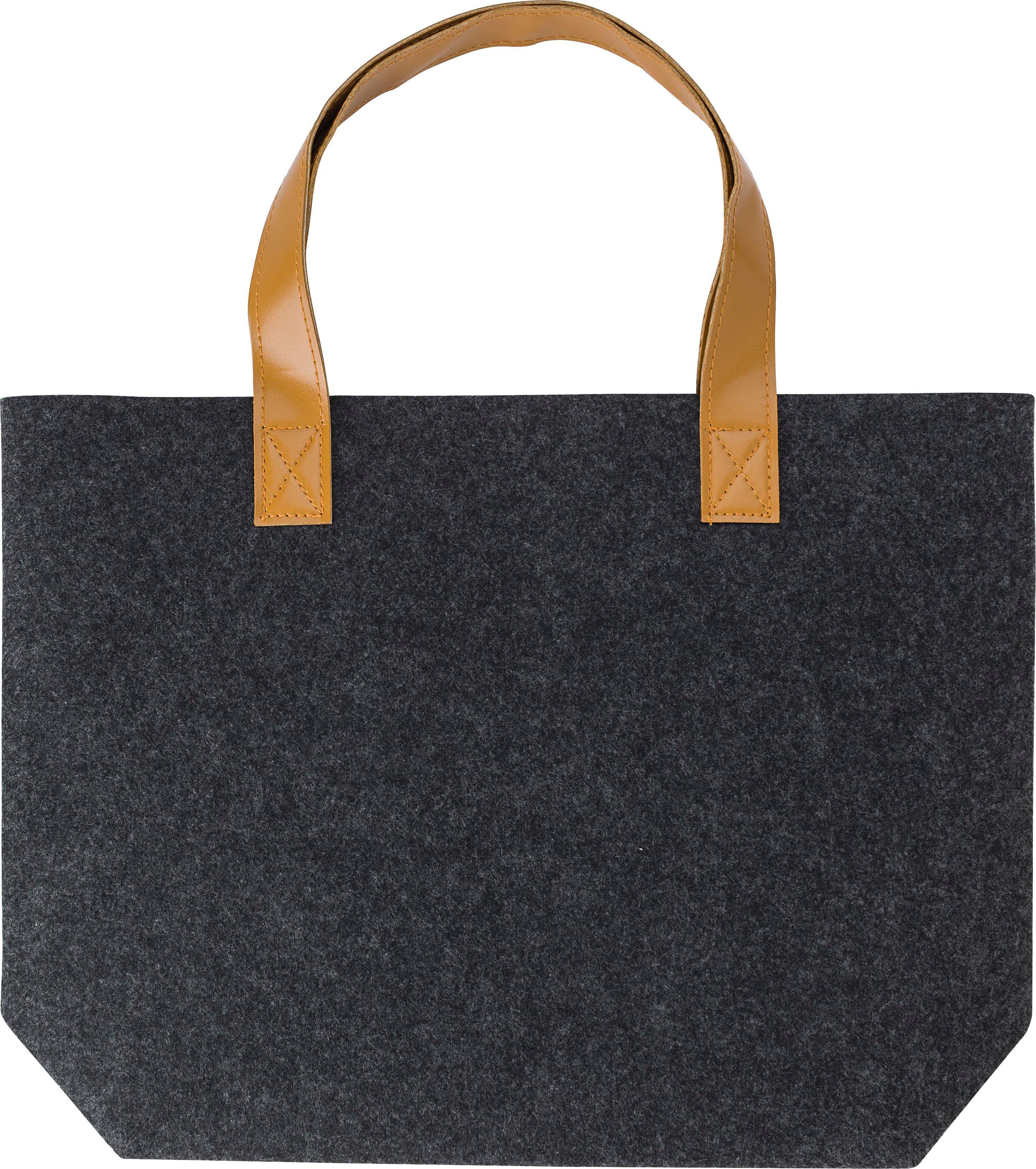 Vue 2 de Sac shopping Hunter | Feutre recyclé | Longues anses