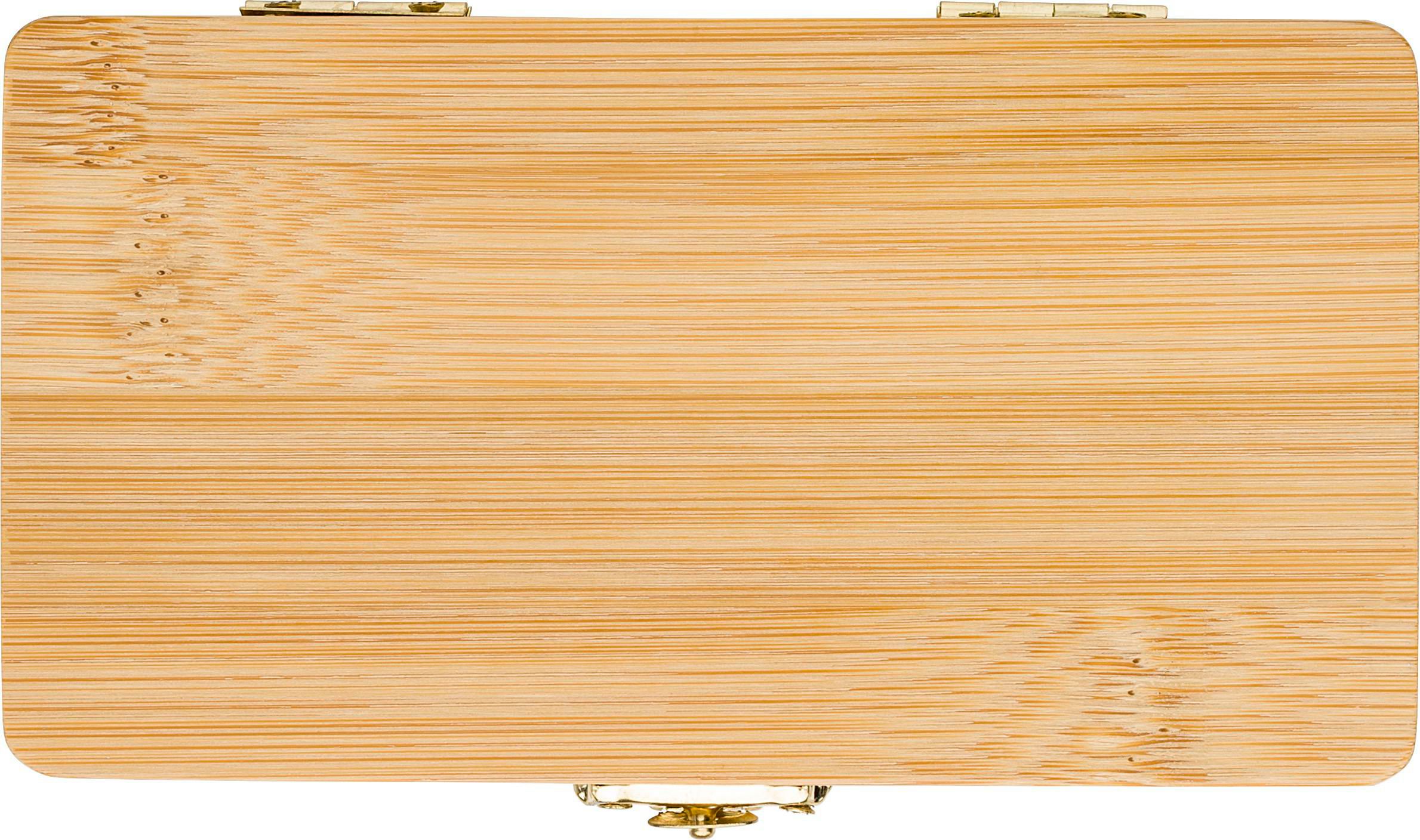 Vue 2 de Set d'outils Willow | Boîte bambou | 25 pcs