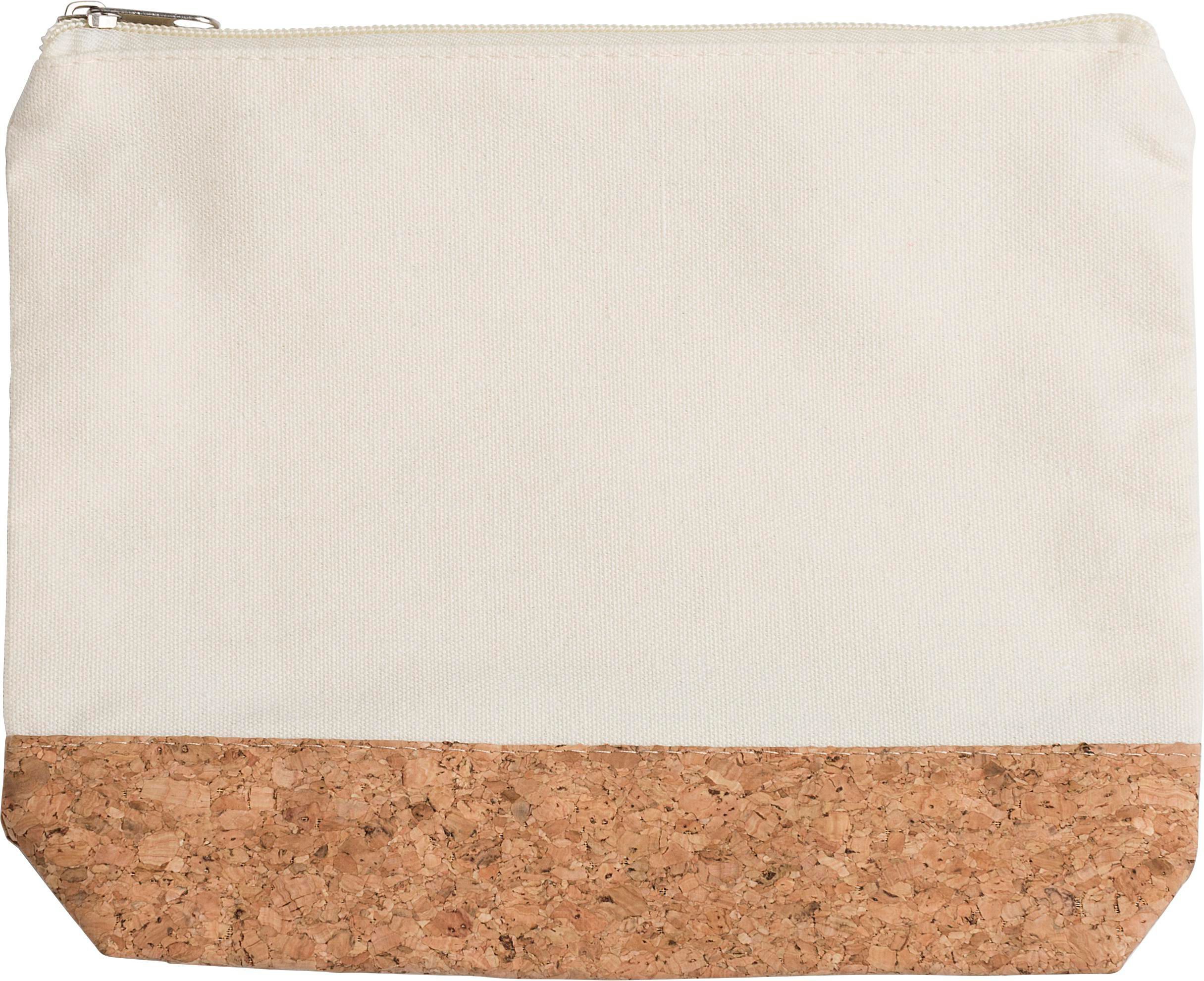 Vue 2 de Trousse de toilette Teagan | Coton | Liège | 0,5 l