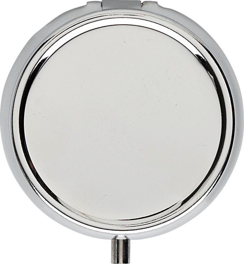 Vue 2 de Pilulier Zara | Métal | 3 compartiments | Miroir