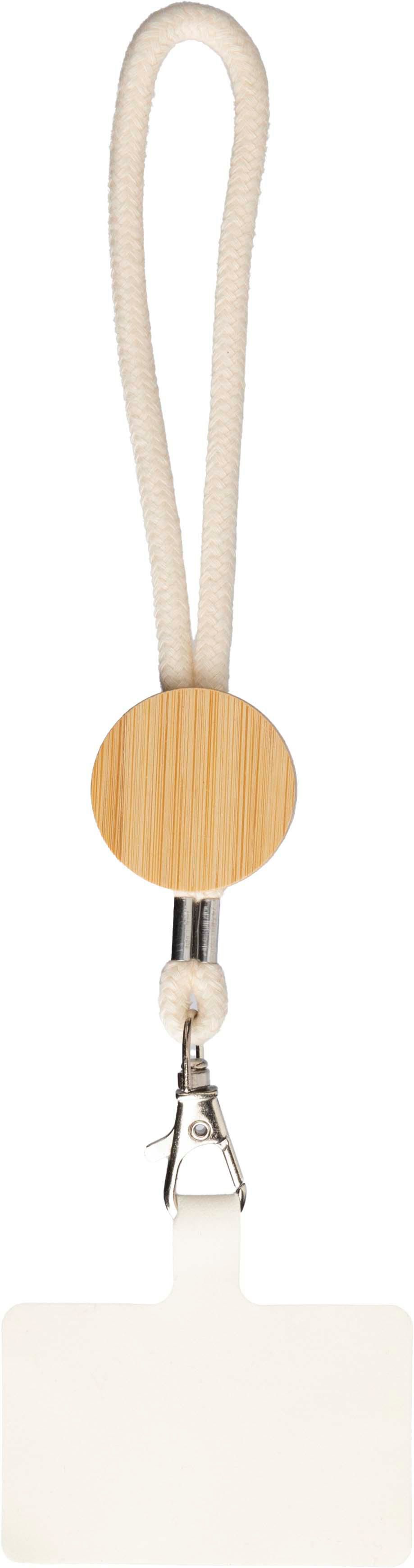 Vue 2 de Bracelet téléphone Maxim | Coton
