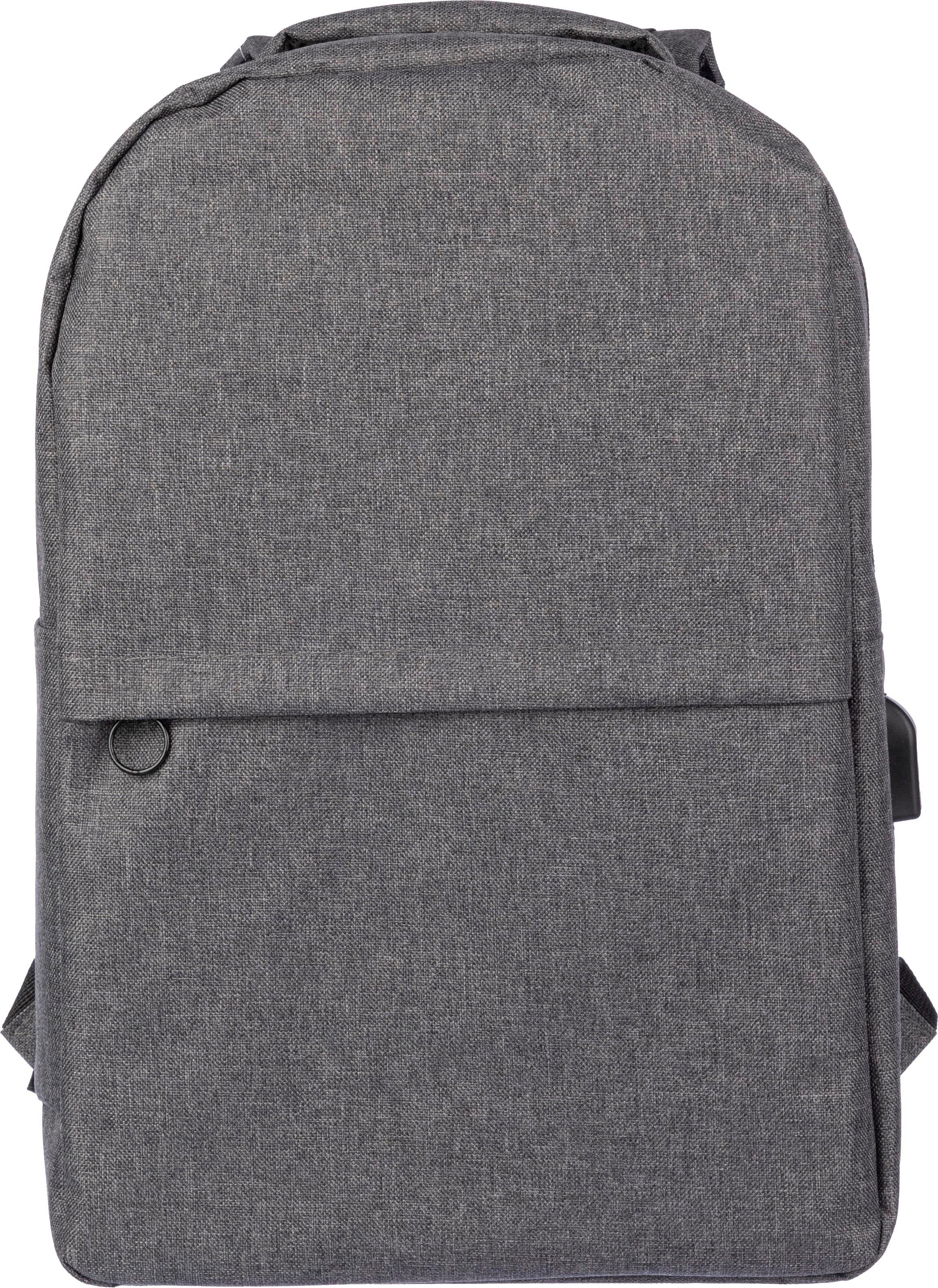 Vue 2 de Sac à dos pour ordinateur Henrik | Recyclé | Port USB