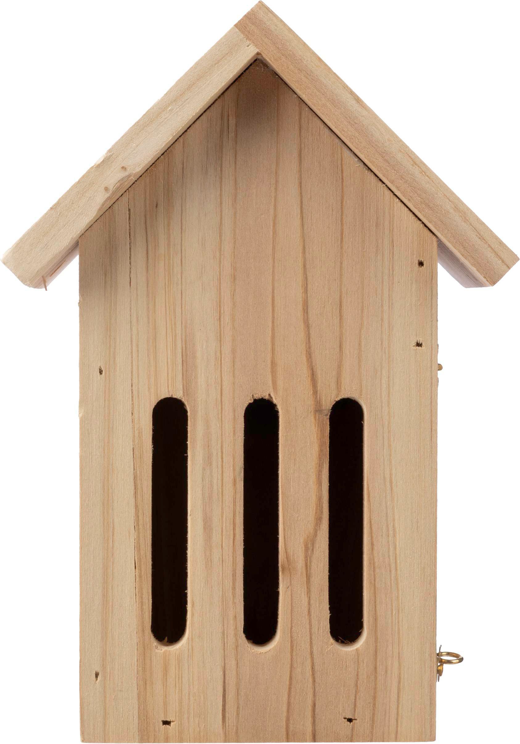 Vue 2 de Maison à papillons Anita | Bois de pin