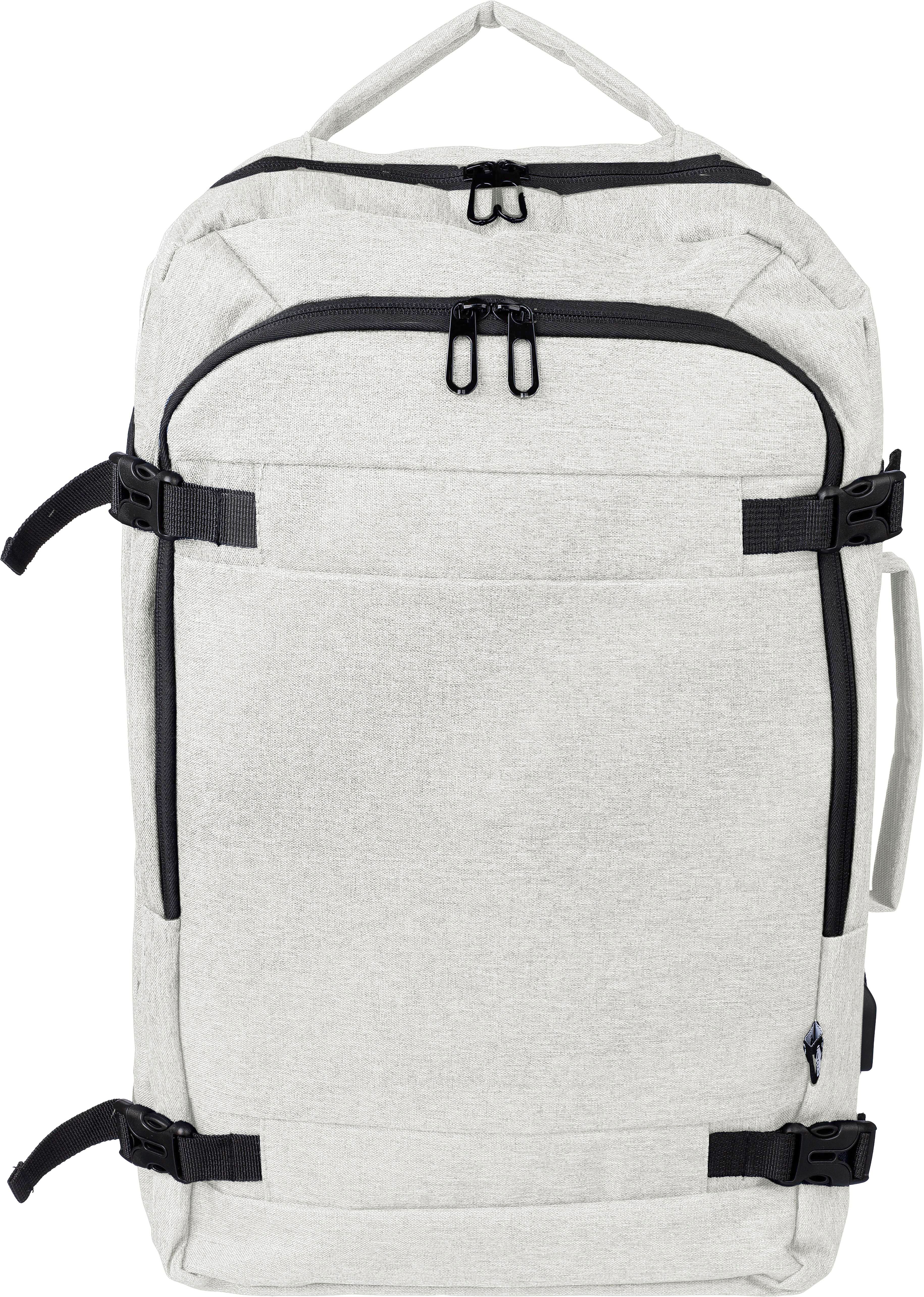 Vue 3 de Sac à dos Malcolm | Recyclé | Ordinateur portable 17" | 29 l