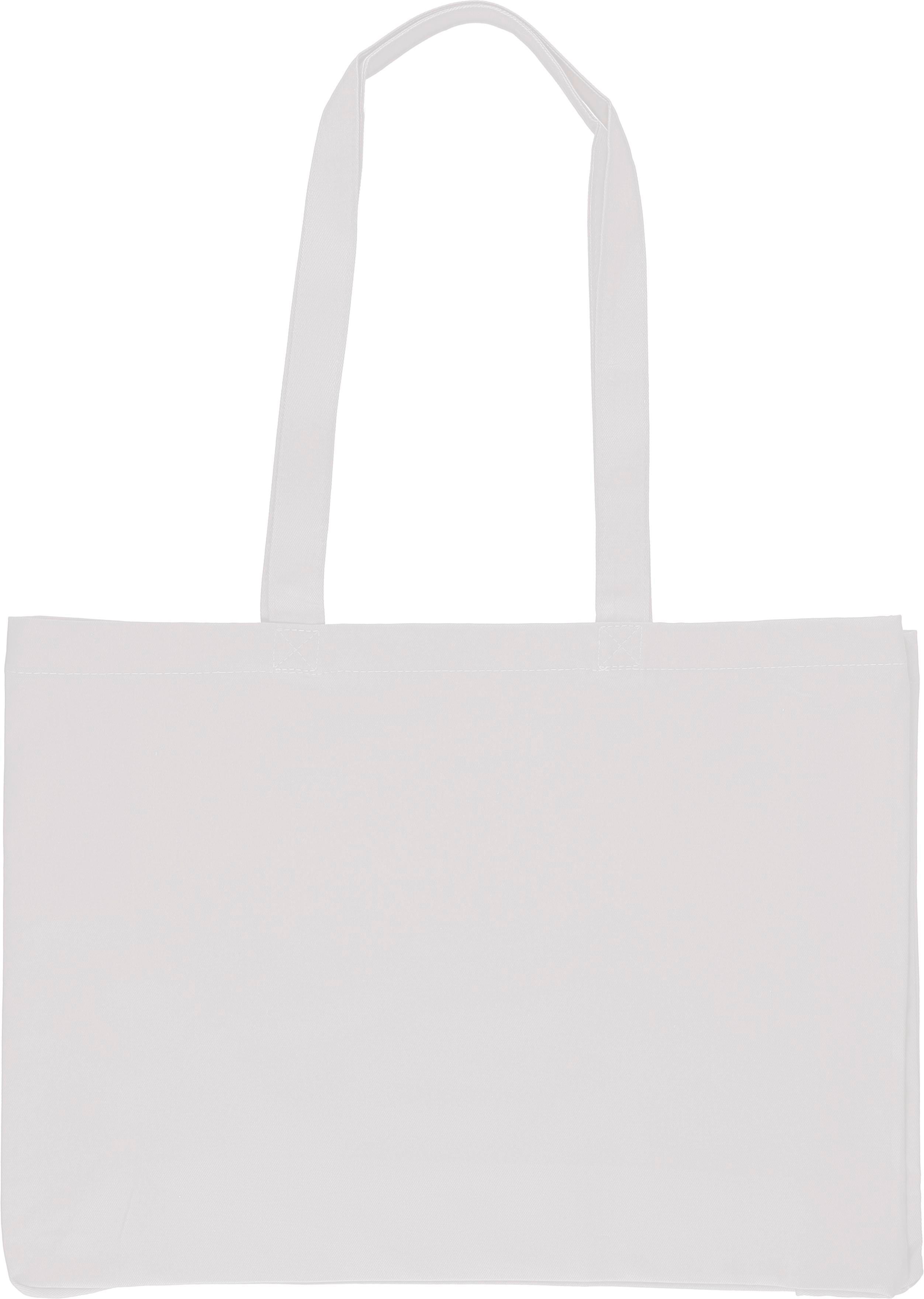 Vue 2 de Sac de courses Isaac | Coton | Soufflet 10 cm