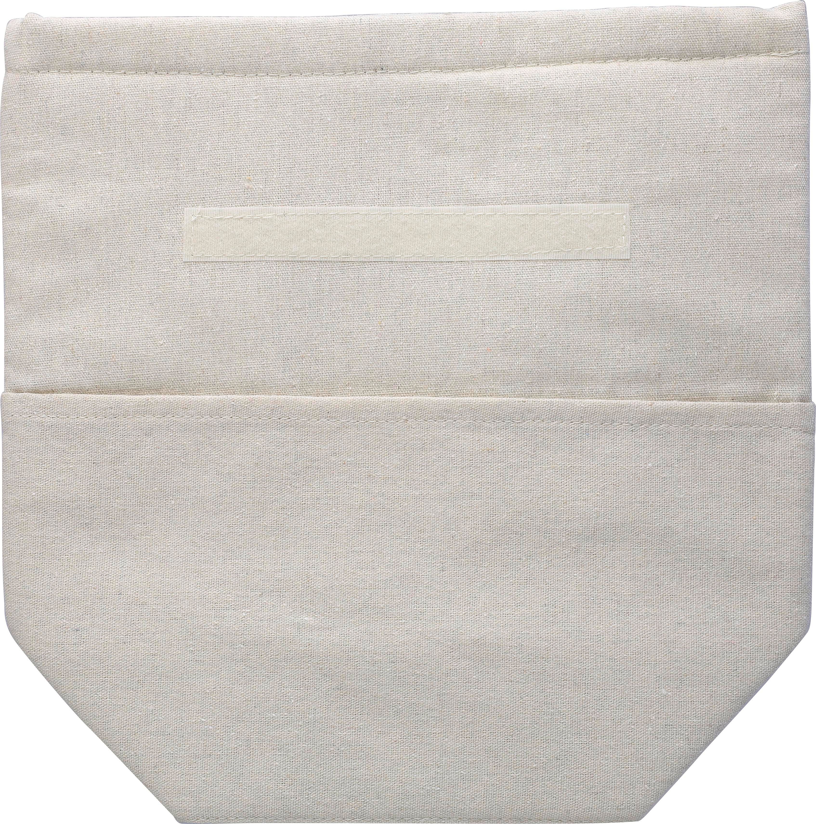 Vue 4 de Sac isotherme Faith | Coton recyclé 220 g/m² | Roll-top