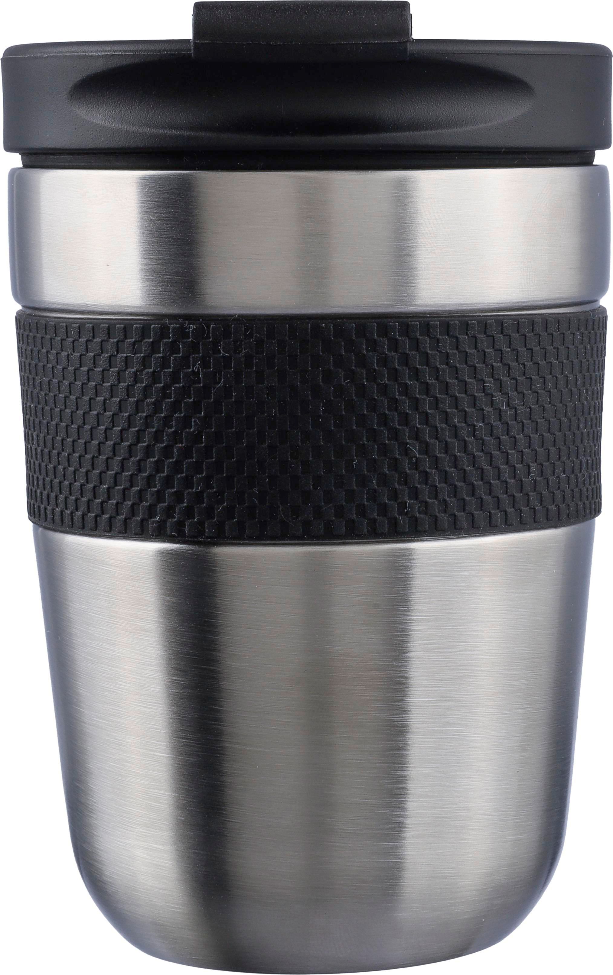 Vue 4 de Mug isotherme Keith | Inox | 300 ml | Grip en silicone