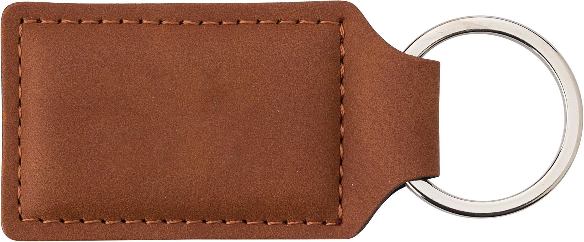Vue 3 de Porte-clés Vivienne | Simili-cuir | Grav. laser