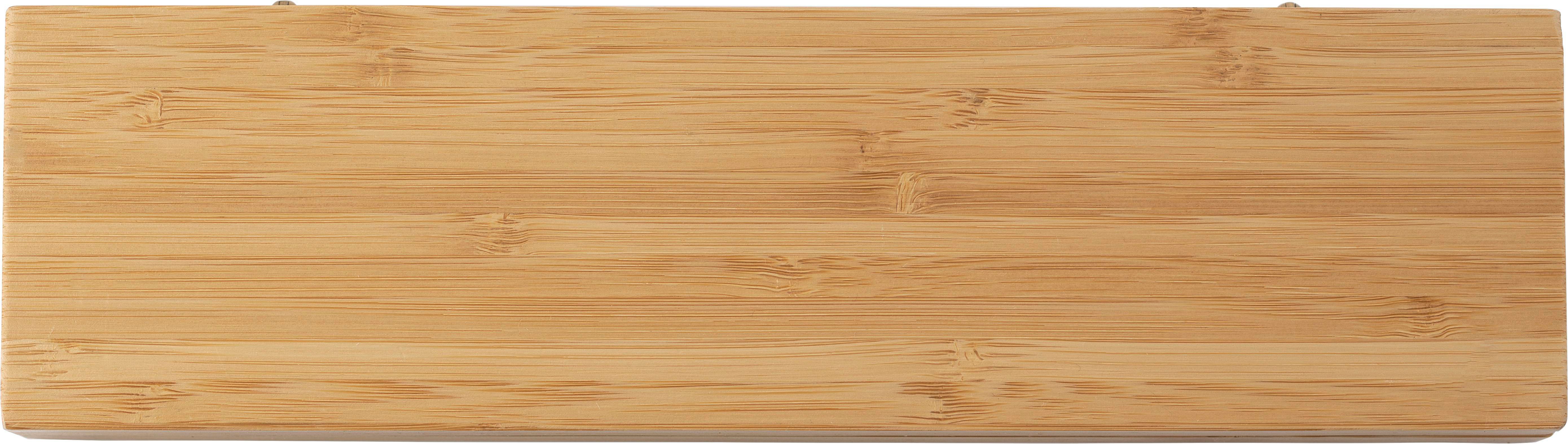 Vue 2 de Set de couteaux Tony | Bambou | 2 pcs | Boîte magnétique