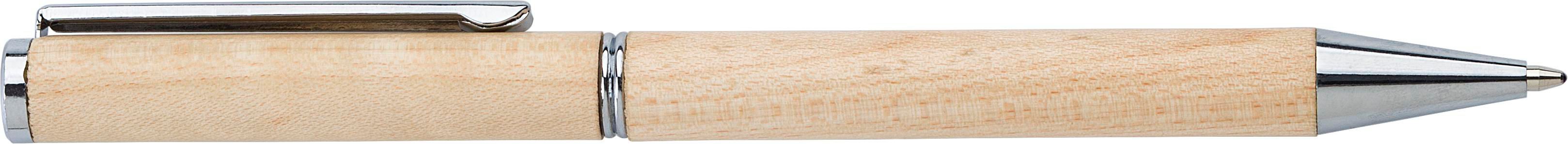 Vue 2 de Stylo bille Lucienne | Bois d'érable | Twist