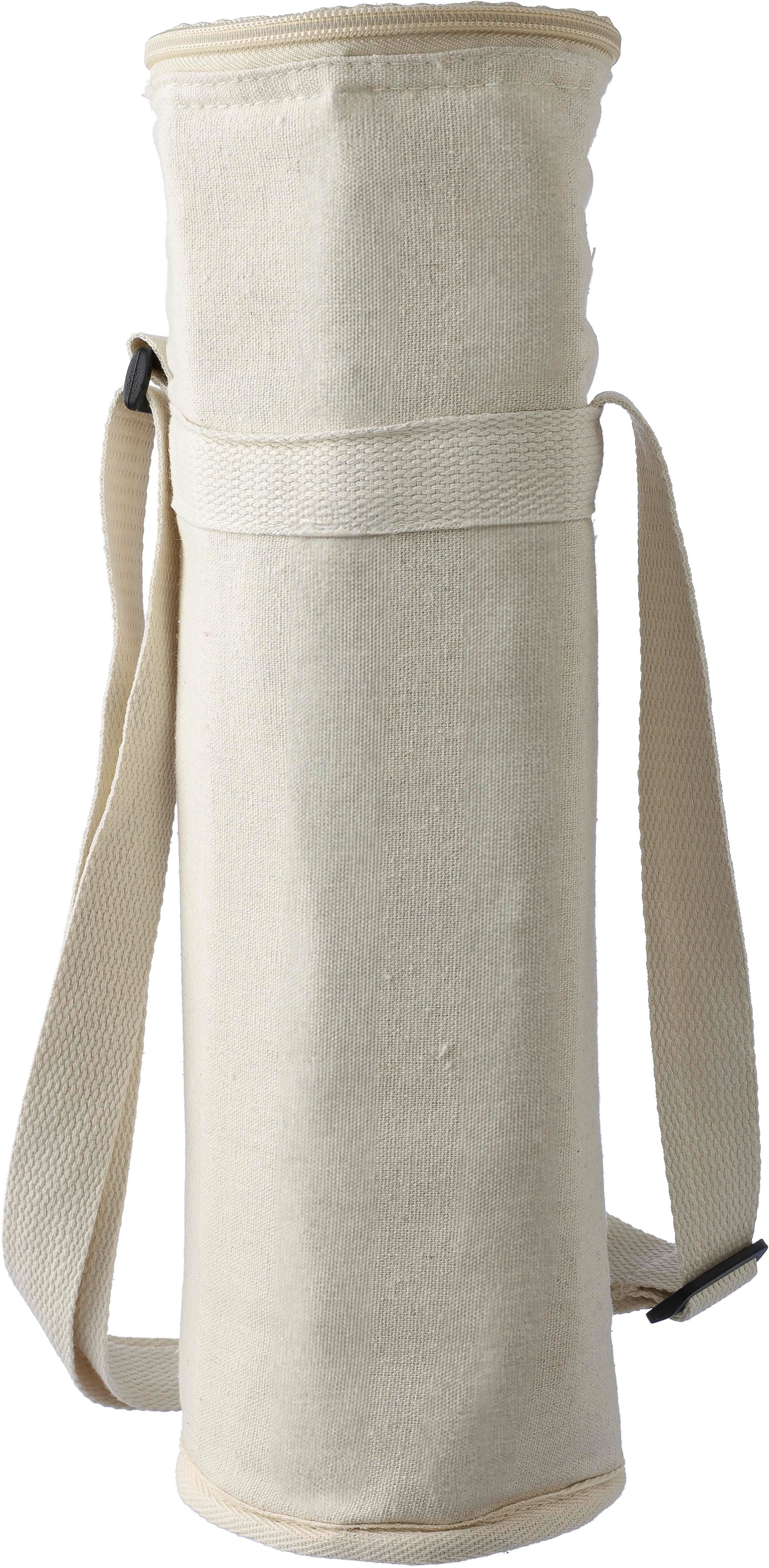Vue 4 de Sac isotherme pour bouteille Eugene | Recyclé | Coton | 1,5 l