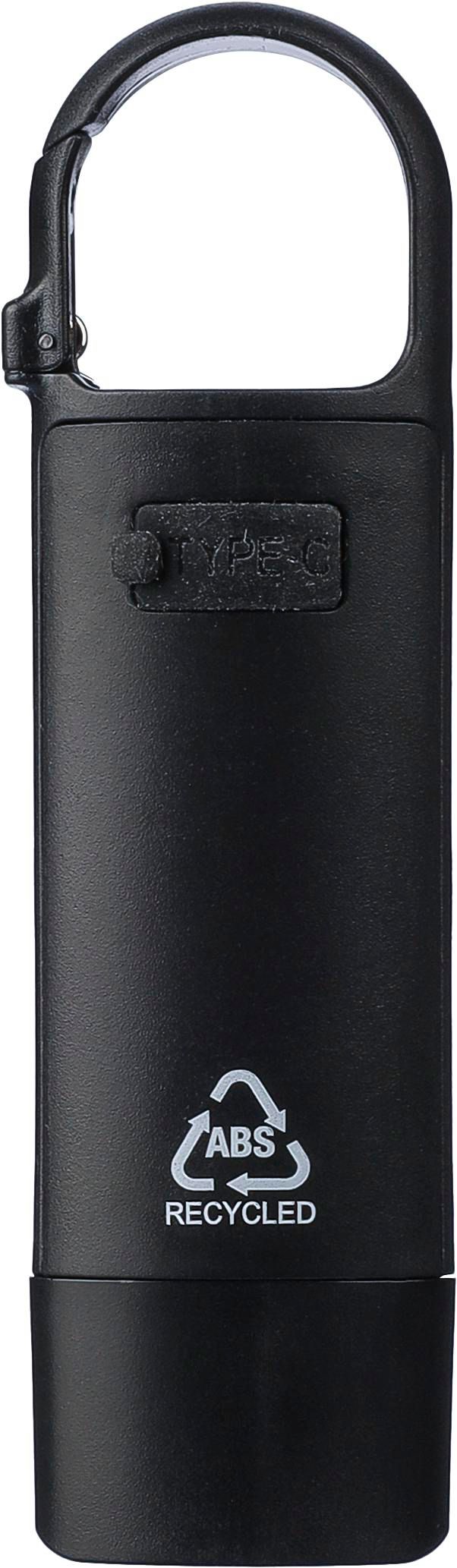 Vue 3 de Lampe torche Zai | Recyclé | Rechargeable