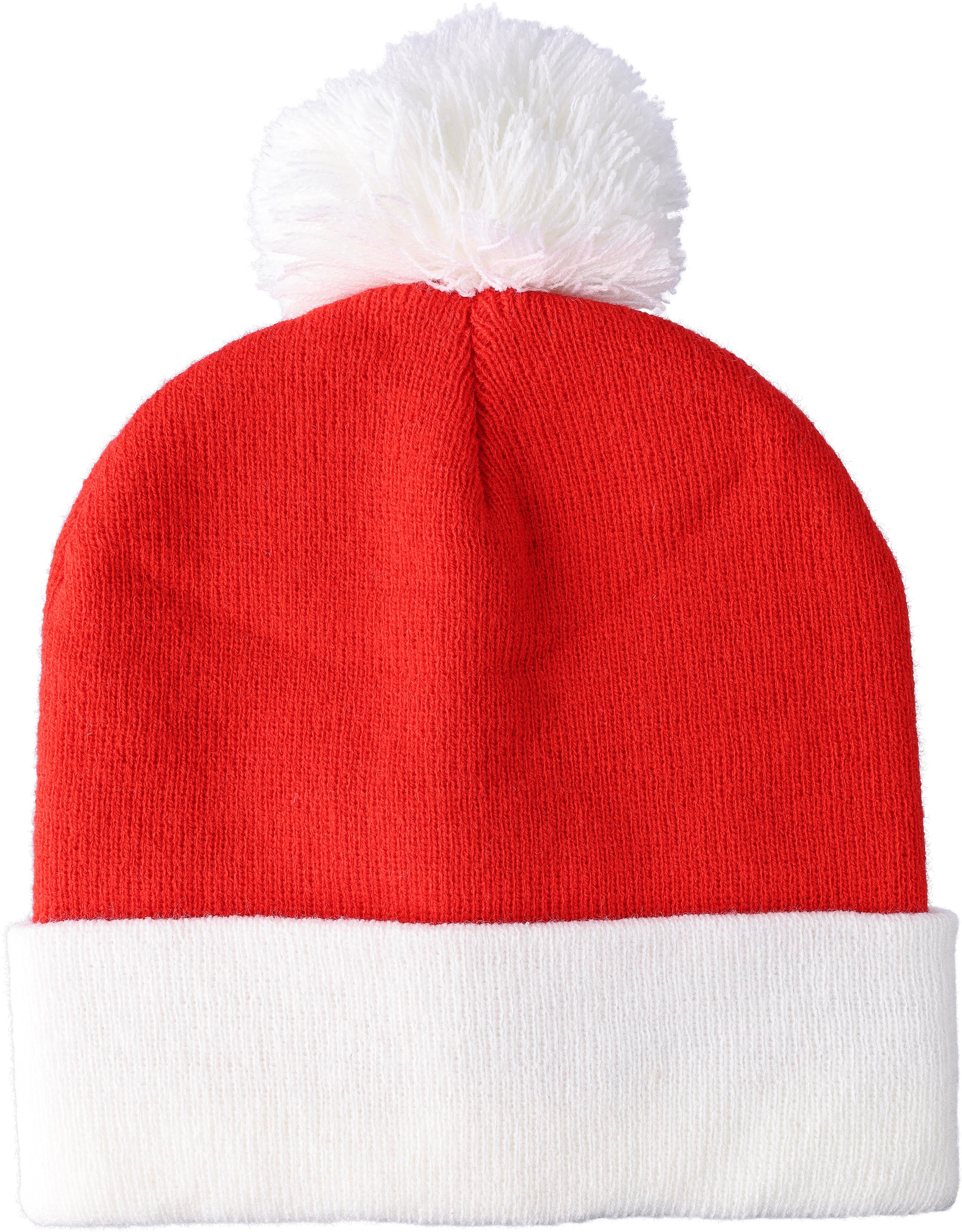 Vue 2 de Bonnet de Noël Eleni | Tricoté