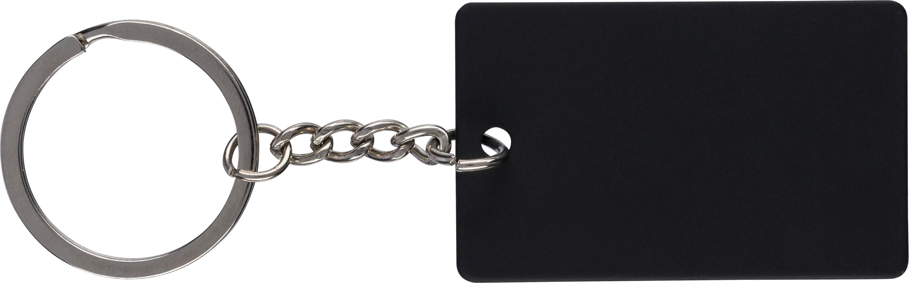 Vue 2 de Porte-clés Jax | Recyclé | Rectangulaire